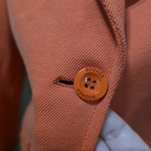 Bogner Cotton Orange Blazer - Picture 3 of 6